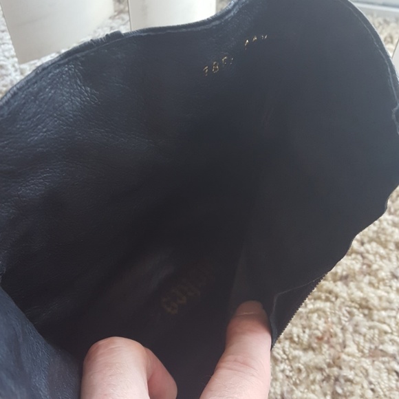 Blokes black leather boots - Picture 4 of 6